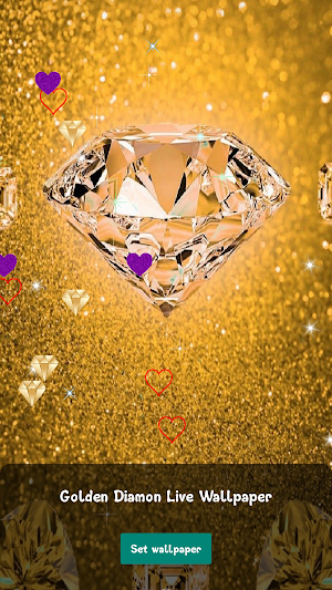 Golden Diamond Live Wallpaper Screenshot 2