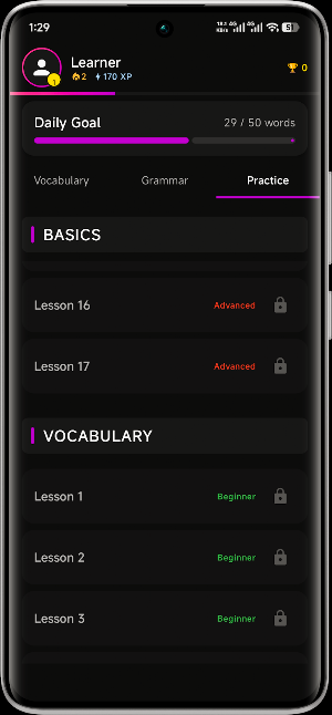 Myanmar English Learning Screenshot 2