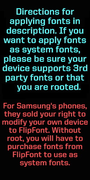✦ TREK ✦ Fonts Pack [Root] or supported +3rd party Screenshot 2