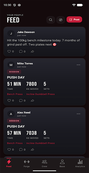 GymCrew — Training & Social Screenshot 0