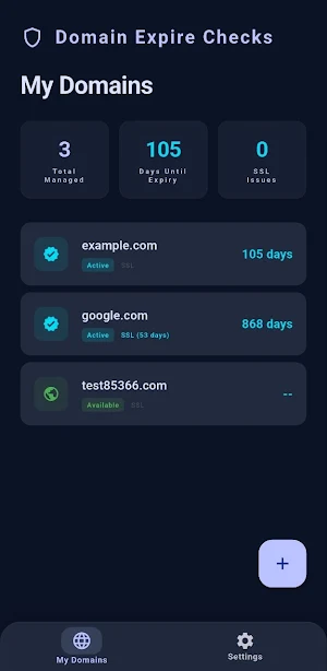 Domain Expire Checks Screenshot 0