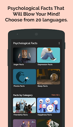 Mind Blowing Psychology Facts: Multi Language Screenshot 0