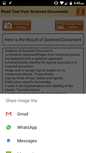 Read Text of Scanned Documents Screenshot 3