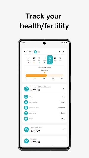Juno - Men's Fertility Tracker Screenshot 2