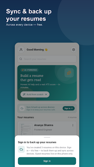 Resume Pilot: AI Resume Maker Screenshot 3