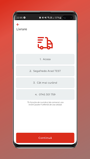 Segafredo Arad Screenshot 2