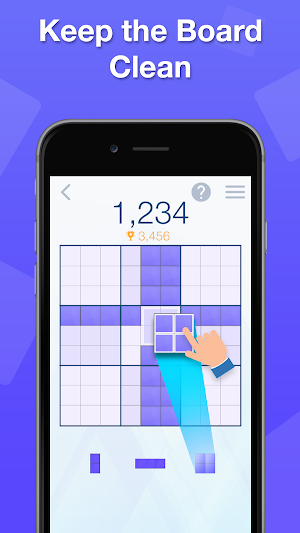 Nines! Purple Block Puzzle Screenshot 1