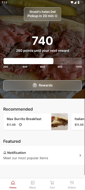 Rinaldi's Italian Deli Screenshot 0