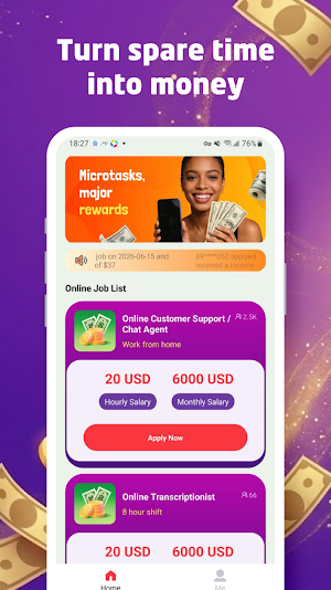 Pocket Earn: Part-Time Jobs Screenshot 0