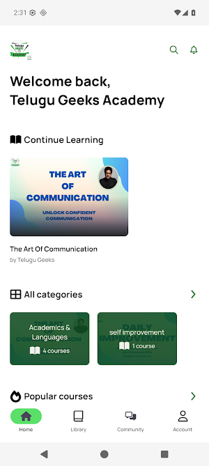 Telugu Geeks Academy Screenshot 2