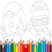 Toca Life Coloring Book