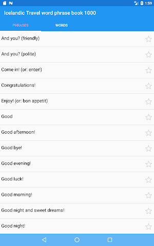 Icelandic Travel word phrase book 1000 Screenshot 2