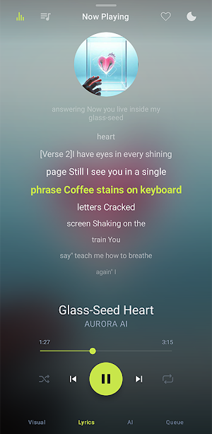 AI Music Player - AURORA Screenshot 2