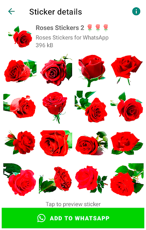 Roses Stickers for WhatsApp Screenshot 0