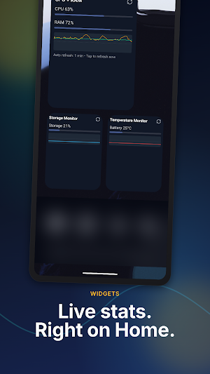 CPU & RAM Monitor: Widgets Screenshot 2