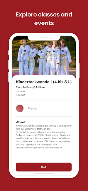 Wien Taekwondo Screenshot 2