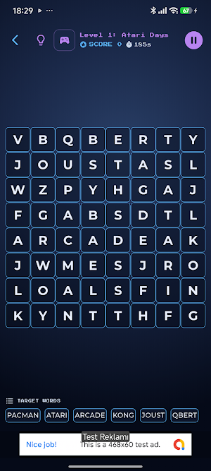 Word Search Classic 80s Screenshot 1