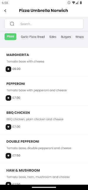 Pizza Umbrella Norwich Screenshot 1