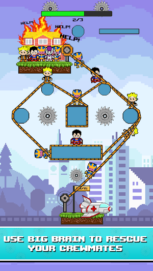 Rope Pixel Master: Rescue Hero Screenshot 3