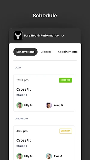 Pure Health Performance Screenshot 2