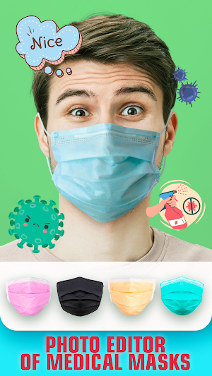 Face mask - medical & surgical mask photo editor Screenshot 0