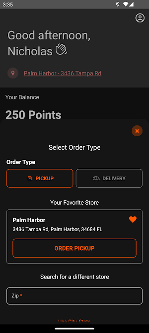 Three Brothers Pizza Screenshot 1