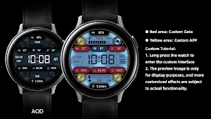 Dot Shaped Clock ZKin Watch Screenshot 3