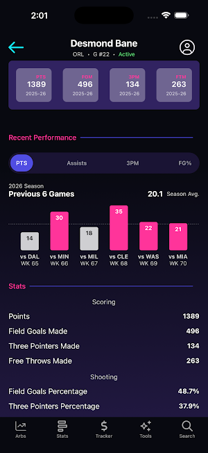 TrueGameStats: AI Sports Picks Screenshot 2