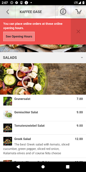 Kaffee Oase Gerlafingen Screenshot 2