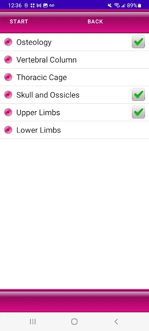 Test Exam Osteology Review Screenshot 2
