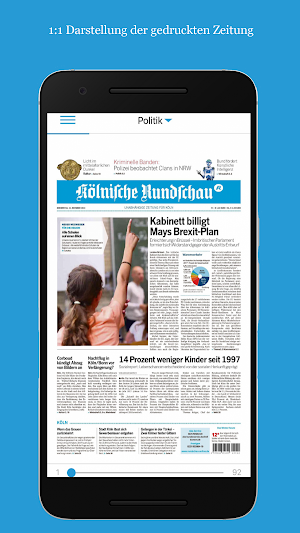 Kölnische Rundschau E-Paper Screenshot 0