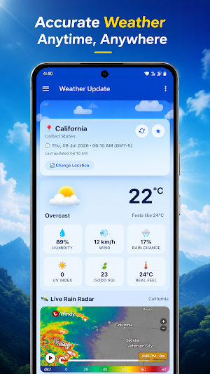 Weather Update and Forecast Screenshot 0