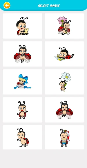 Cartoon Ladybug Coloring Screenshot 1