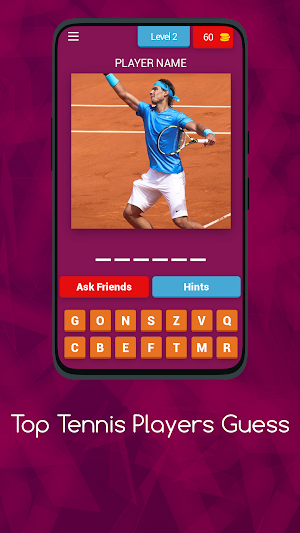 TOP TENNIS PLAYERS GUESS Screenshot 2