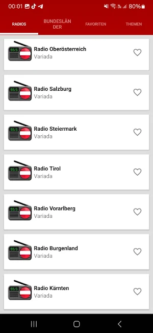 Radio online Österreich Screenshot 1
