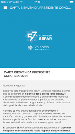 57 CONGRESO SEPAR 2024 Screenshot 2