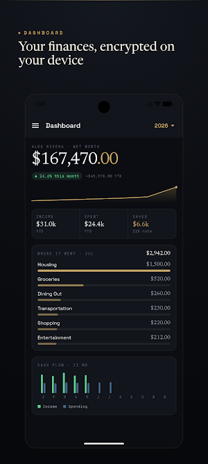 Private Budget Tracker Screenshot 0