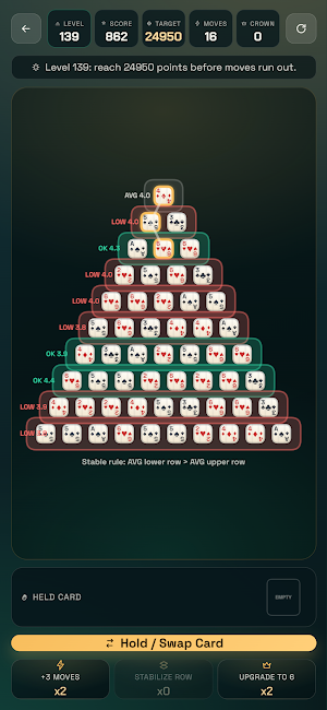 Card Pyramid Logic Screenshot 2