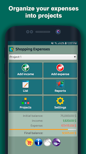 Shopping Expenses Screenshot 0