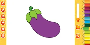 Fruit & Veg Coloring Book Kids Screenshot 2