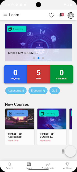 ETG Academy LXP Screenshot 1