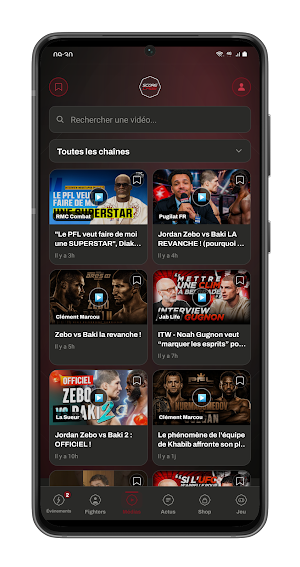 ScoreCage: MMA Hub & Fights Screenshot 1