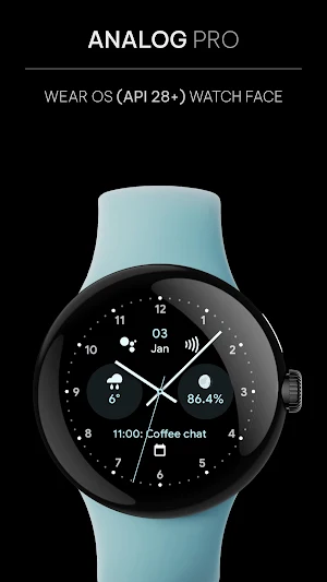 Awf Analog PRO: Watch face Screenshot 0