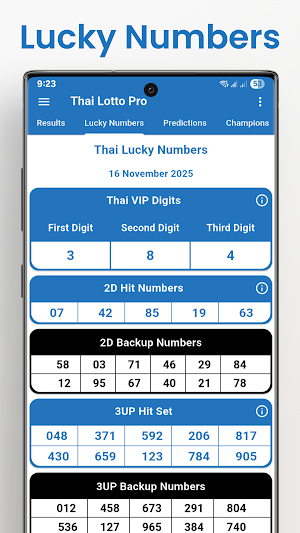 Thai Lotto Pro: Results & Stat Screenshot 3
