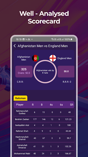 CricketLive: Score & Schedule Screenshot 3