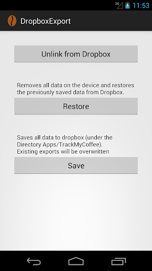 TrackMyCoffee Screenshot 3