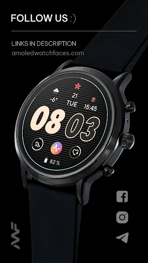 Awf RUN 3 - watch face Screenshot 2