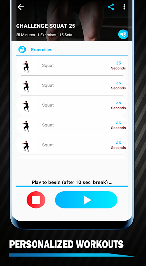 Squats Workout - 30 Day Squat Challenge PRO Screenshot 2