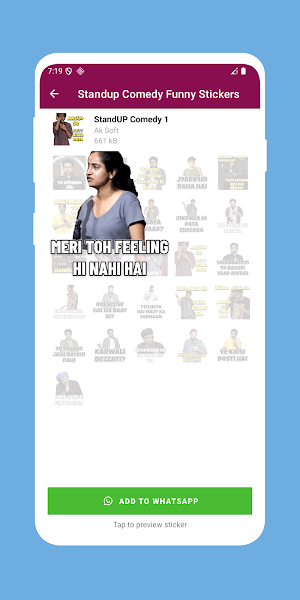 Standup Comedy Funny Stickers Screenshot 2