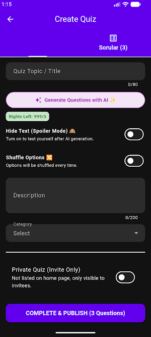QuizBank: Ask, Learn, Know Screenshot 1